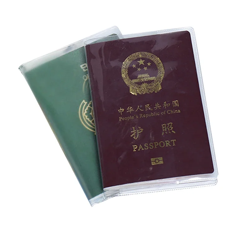 Waterproof Dirt Travel Passport Cover Wallet Transparent Clear ID Card Passport Holder Purse Business Credit Card Holder Case