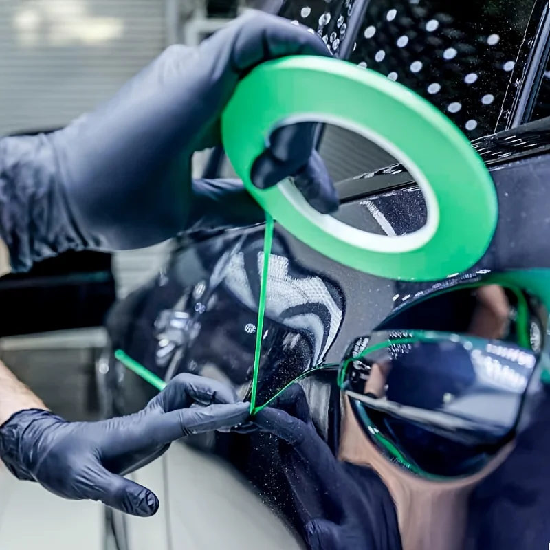 YITAP 1,5mm Feinlinien-Abdeckband Grün Hochtemperaturbeständiges Vinylband für Autolackierung Kurvendesign Auto-Detailing – Detail 2