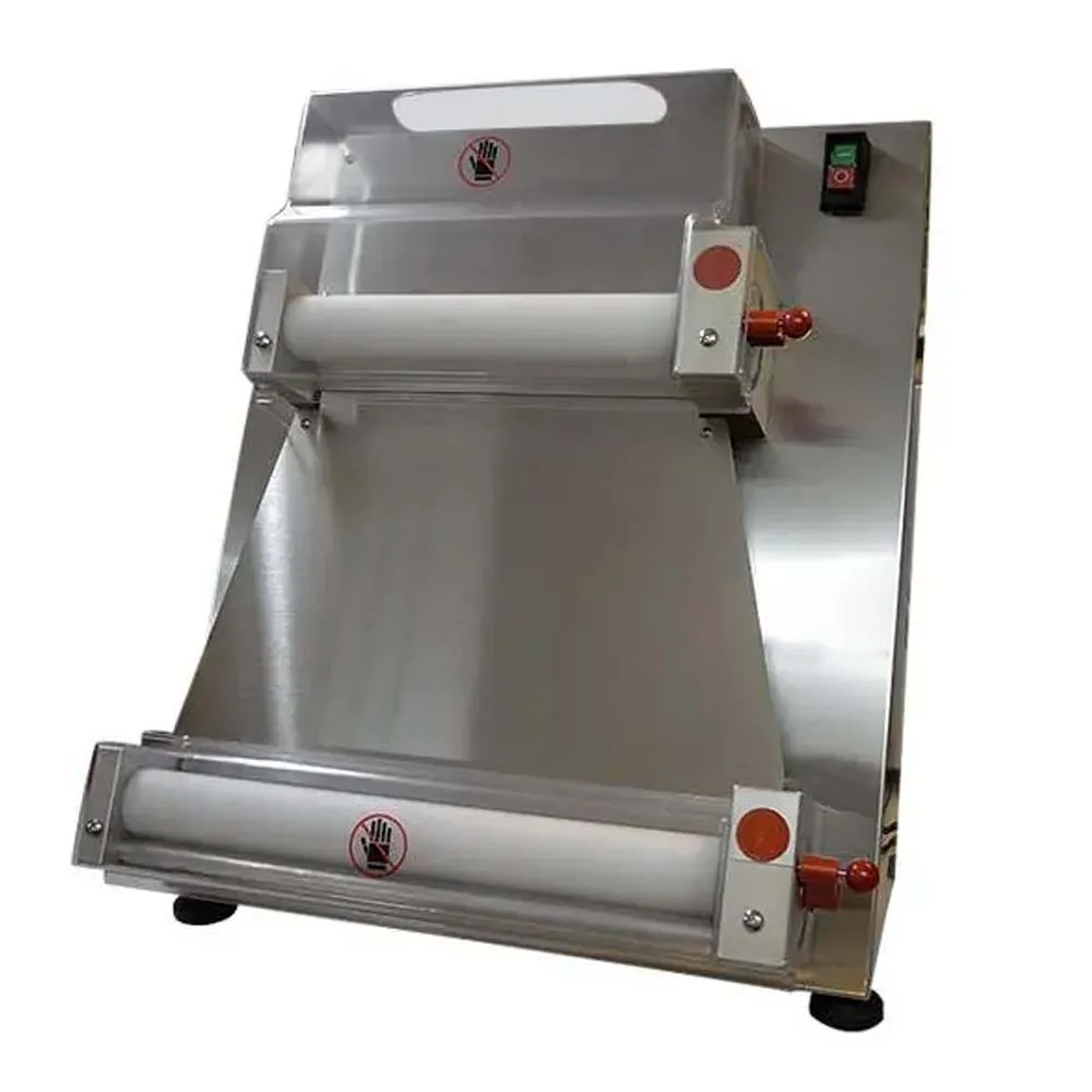 Pizza Crust Machine 15 Inch Fully Automatic Pizza Pressing Machine Pizza Roller Dough Knead Forming Machine