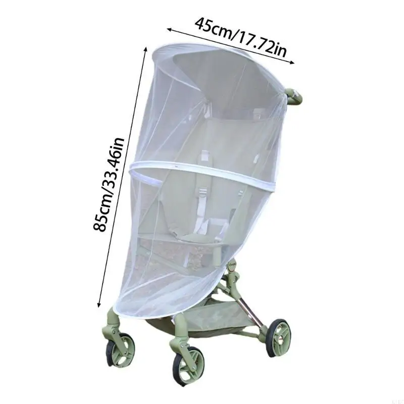 K1KC Pelindung Mesh Canopy Strollers Insect Insect For Strollers Lipat Boks