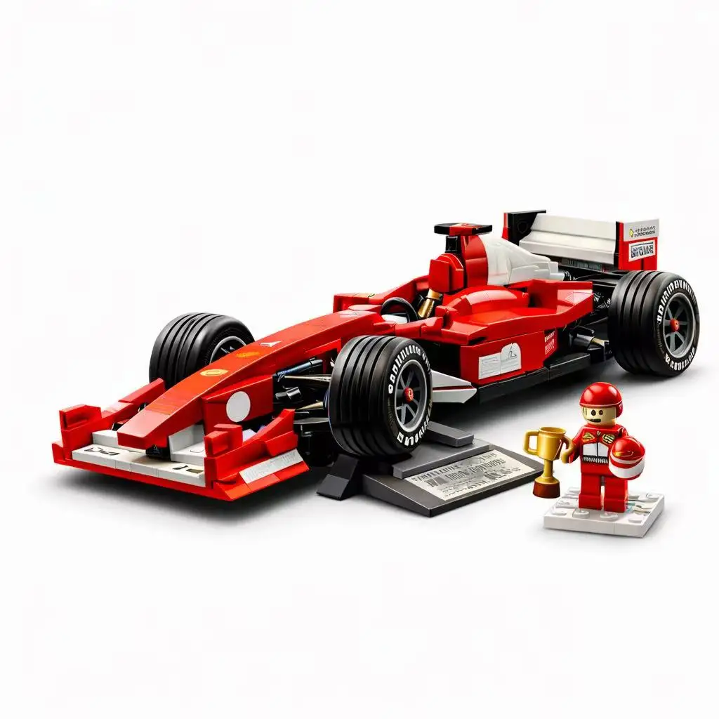 Icons NUEVO Set de Construcción de Auto de Carreras de 735 Piezas, Modelo de Auto de Carreras de Fórmula Mecánico Compatible con Bloques LEGO