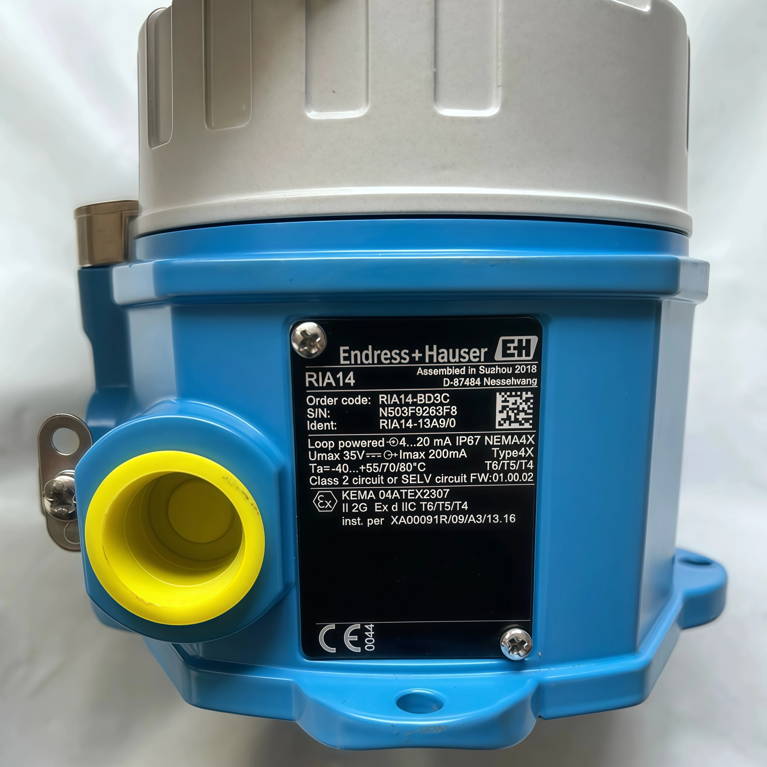 

E+H RIA14 Process Indicator Loop-powered Ex d Process Indicator As Field Device for 4 to 20 MA Signals, HART Transparent