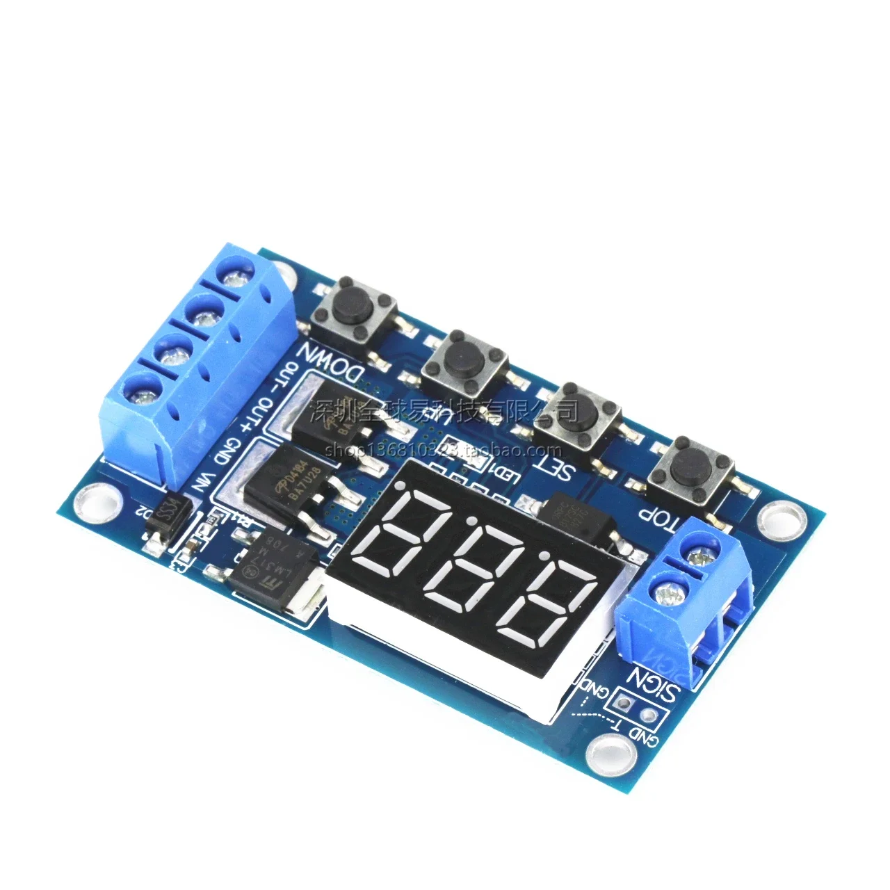 Trigger cycle timing, delay switch circuit, dual MOS board instead of relay module 12 24V