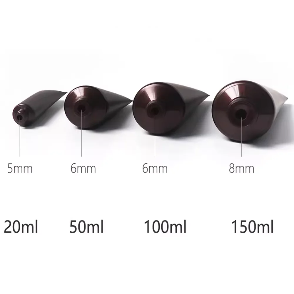 20ml-50ml-100ml-150ml-tubo-macio-marrom-fosco-vazio-garrafa-de-apertar-cosmetico-20g-50g-100g-150g-creme-locao-recipiente-recarregavel