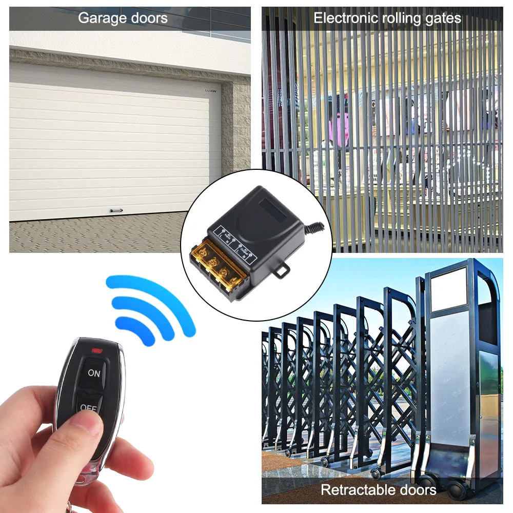AC85-265V 30A RF433Mhz نظام التبديل الذكي مصابيح الجدار مفتاح الإضاءة التحكم عن بعد استقبال مضخة مياه لاسلكية التتابع