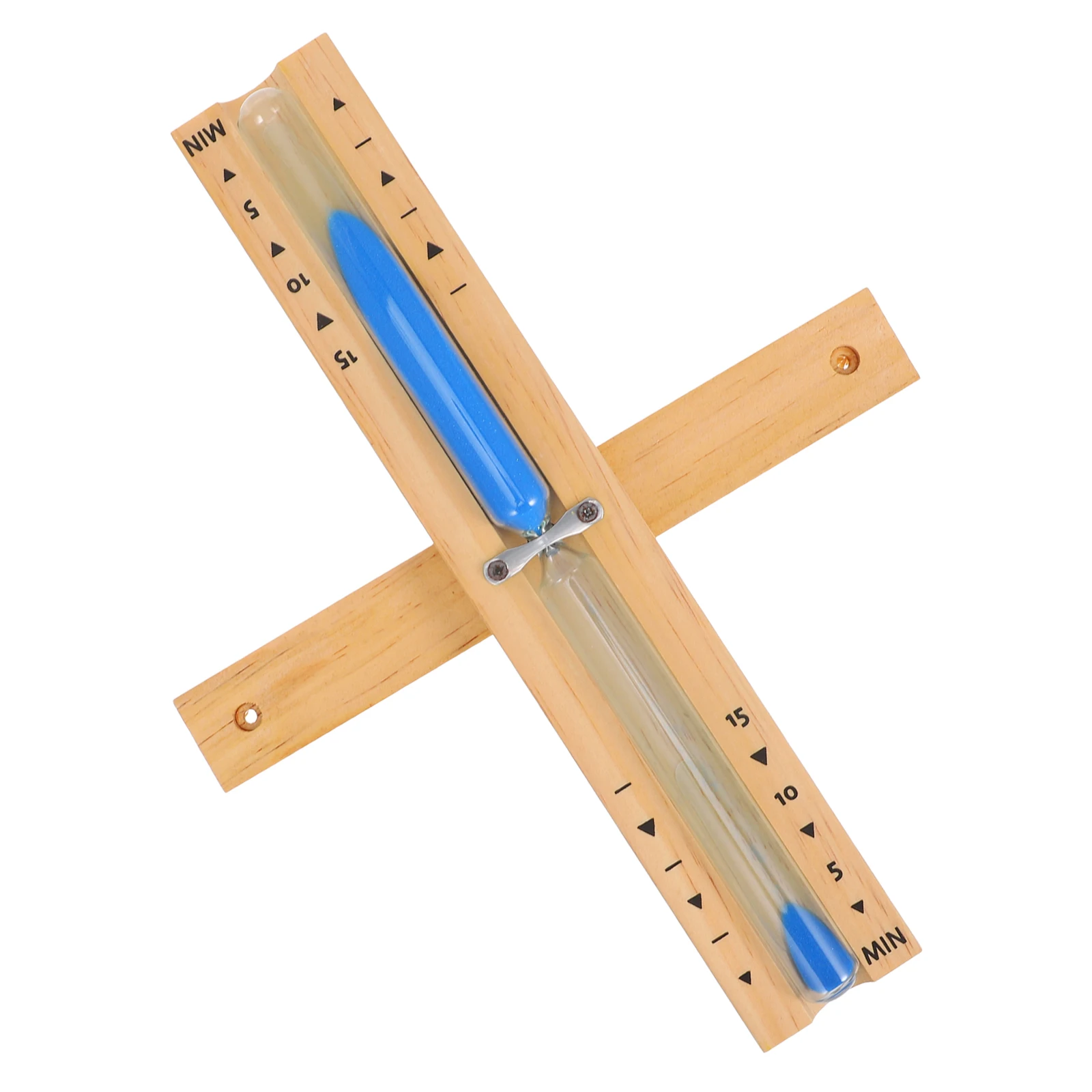 

Wooden Hourglass Clear Sauna Room Supply Ornament Durable MultiUse Glass Wooden Hourglass Tube Sand Timer