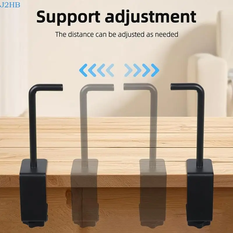 J2HB Adjustable Metal Paper Roll Holder with Not Slip Base Roll Dispenser Tool for Art Craft Packaging Desk Organization