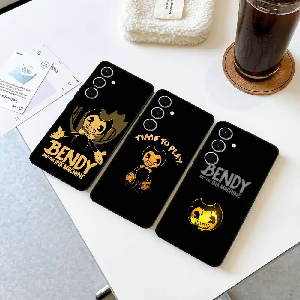 Funda para teléfono Game B-Bendy And The I-Ink M-Machine para Samsung S 24 fe 25 Ultra plus 20 lite 21 30 22 23 24 22 Ultra 5G Fundas