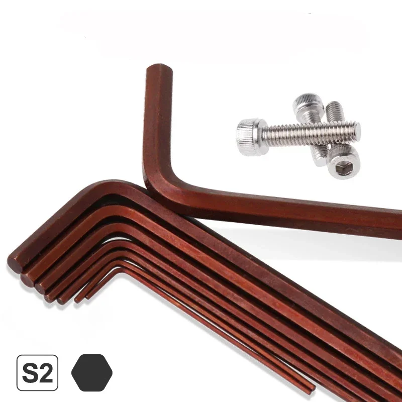 Mini Allen Key ประแจชุดขนาด 0.7 ถึง 4 มม. พร้อมกระเป๋าแบบพกพา Precison Hex Key ไขควงเมตริก L รูปร่างแขนสั้นชุดเครื่องมือ