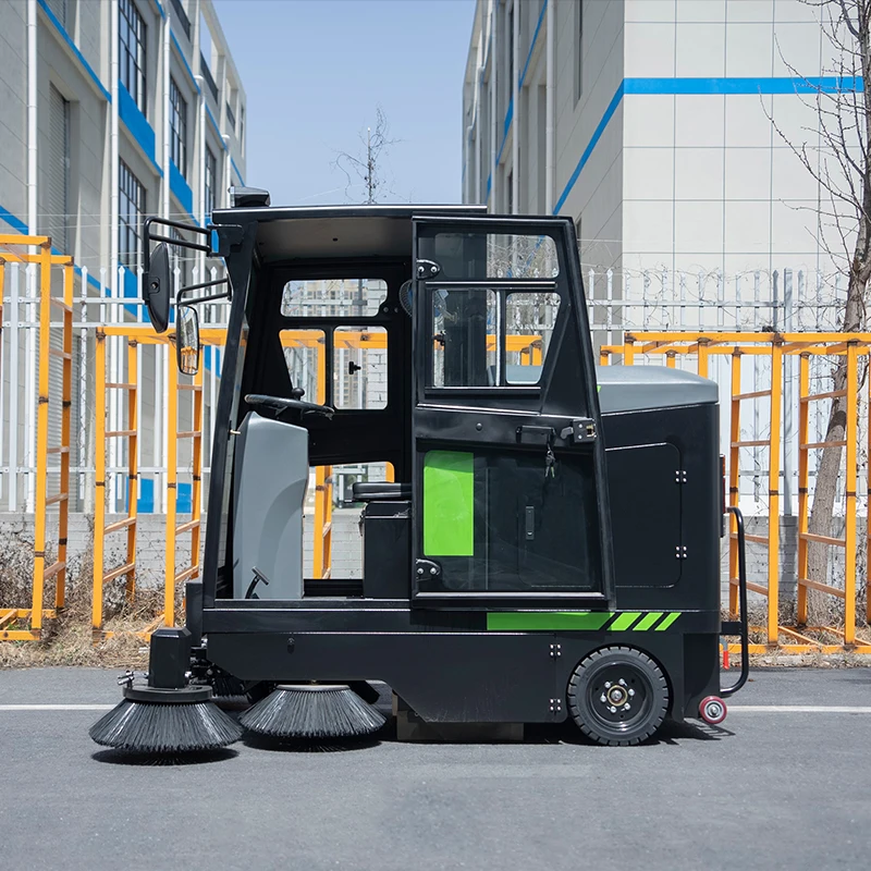 Low Noise Driving Floor Sweeper Portable Operation Electric Dust Remover for Office Building Stadium Road