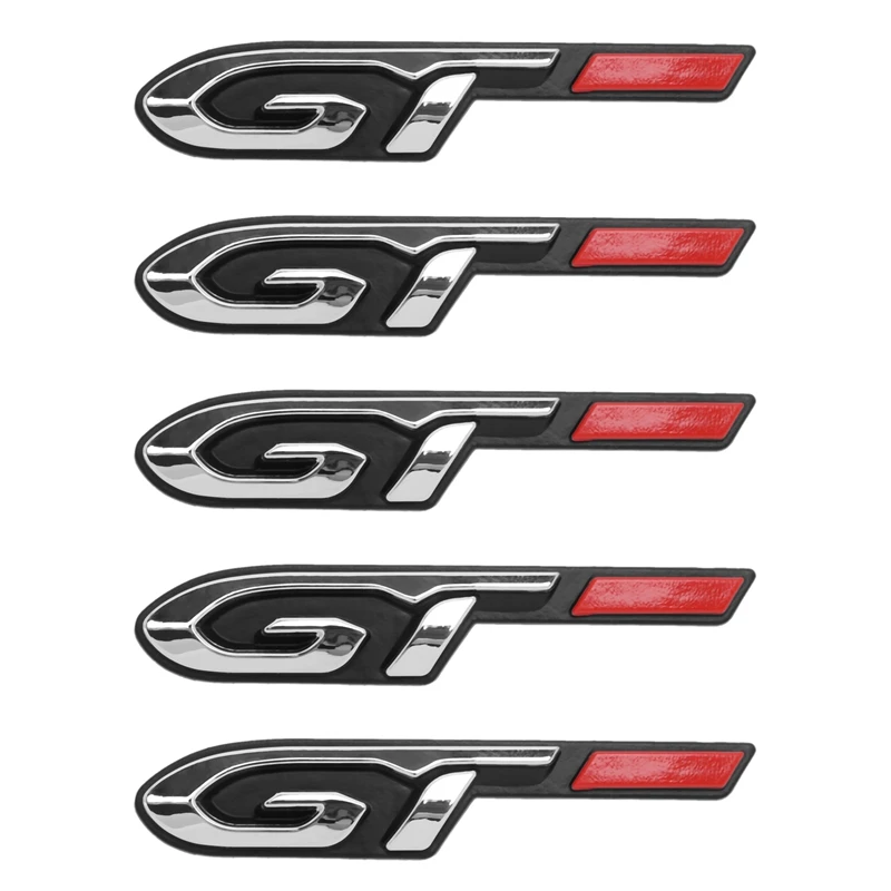 

5X Cool 3D Car Style Sticker Gt Design For Peugeot Fashion Car Door Sticker