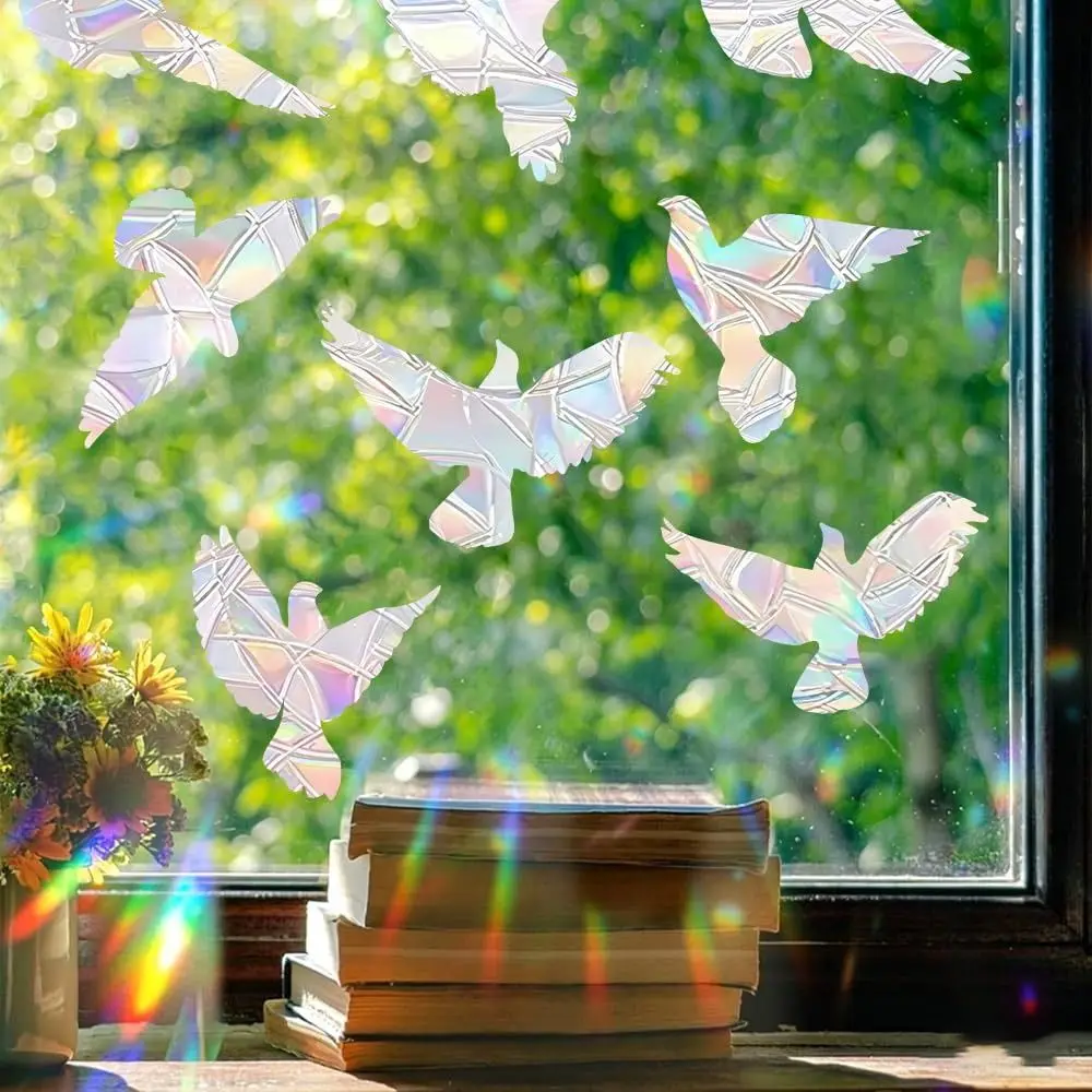 Static Cling Window Clings No Adhesive No Residue Suncatcher Decals Decorative Window Rainbow Prism Window Stickers Home Decor