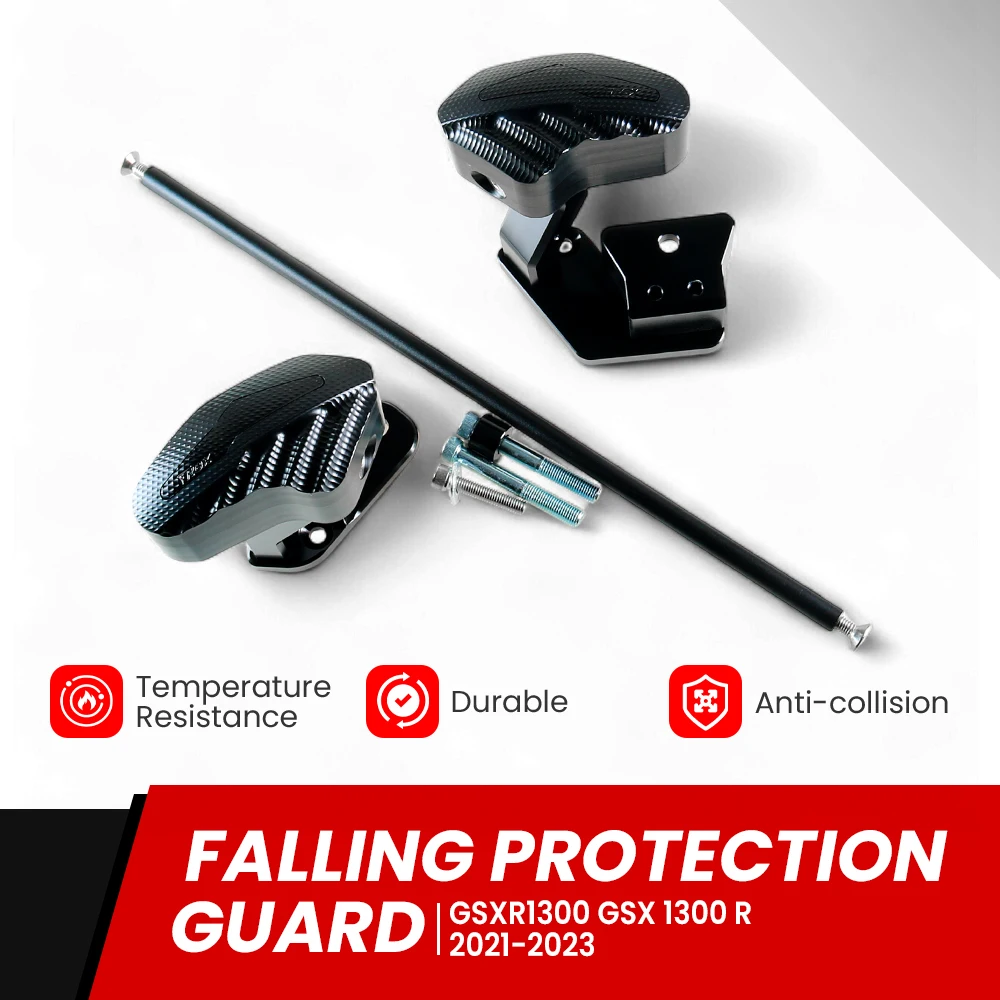 عالية الجودة دراجة نارية مصدات الإطار المنزلق لسوزوكي GSXR1300 2021 2022 2023 تحطم حامي تحطم بار محرك الحرس السكك الحديدية