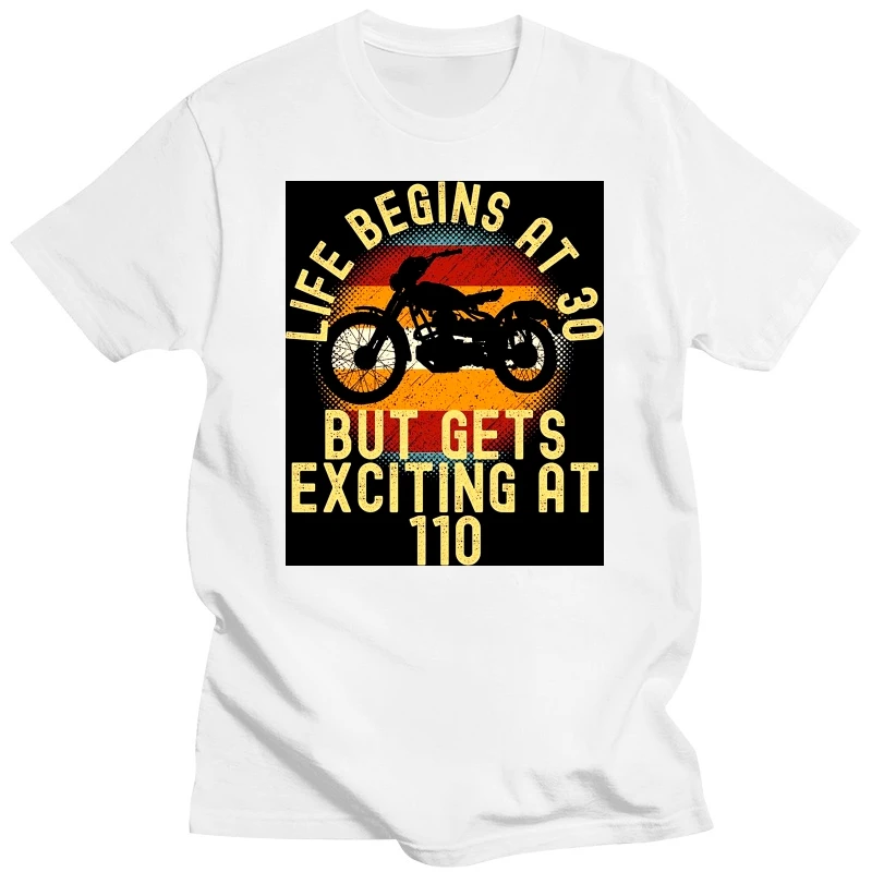 Motorcycle Life Gets Exciting Gift Tops Shirts For Men Premium Cotton T Shirt Street Hip Hop Camisas Hombre