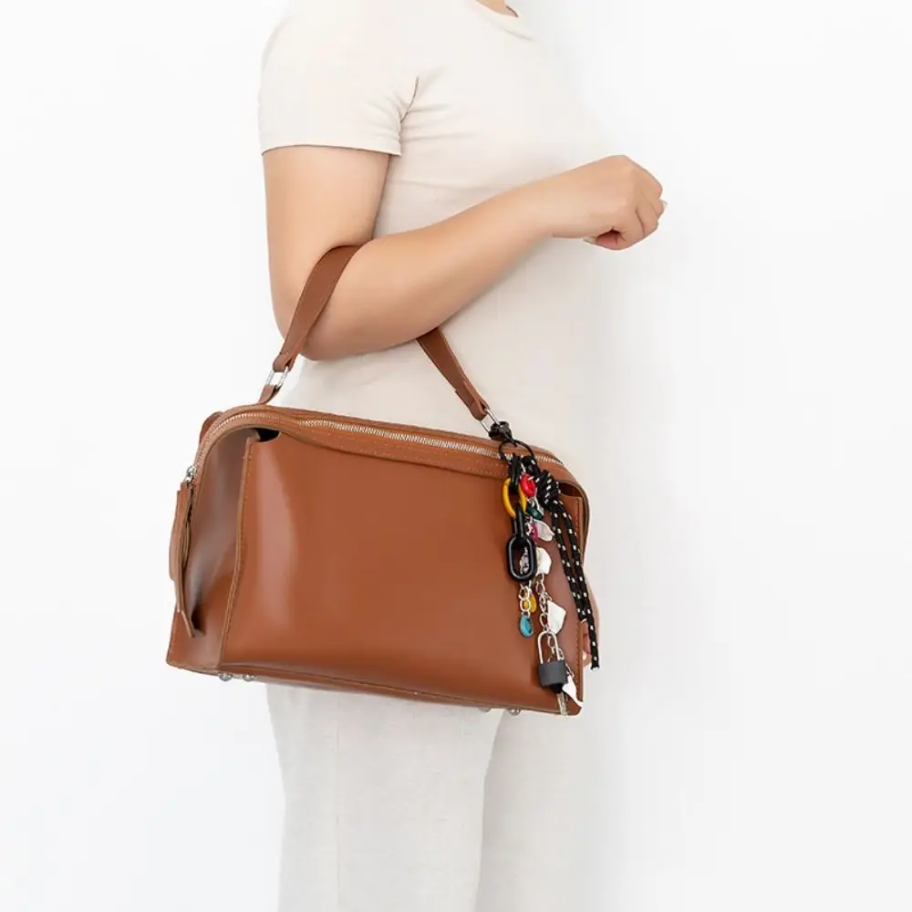 Fashion Keychain Lock Bag Pendant Colorful Sea Shell Phone Case Chain Rope Acrylic Independent Bag Accessory Car Key Pendant