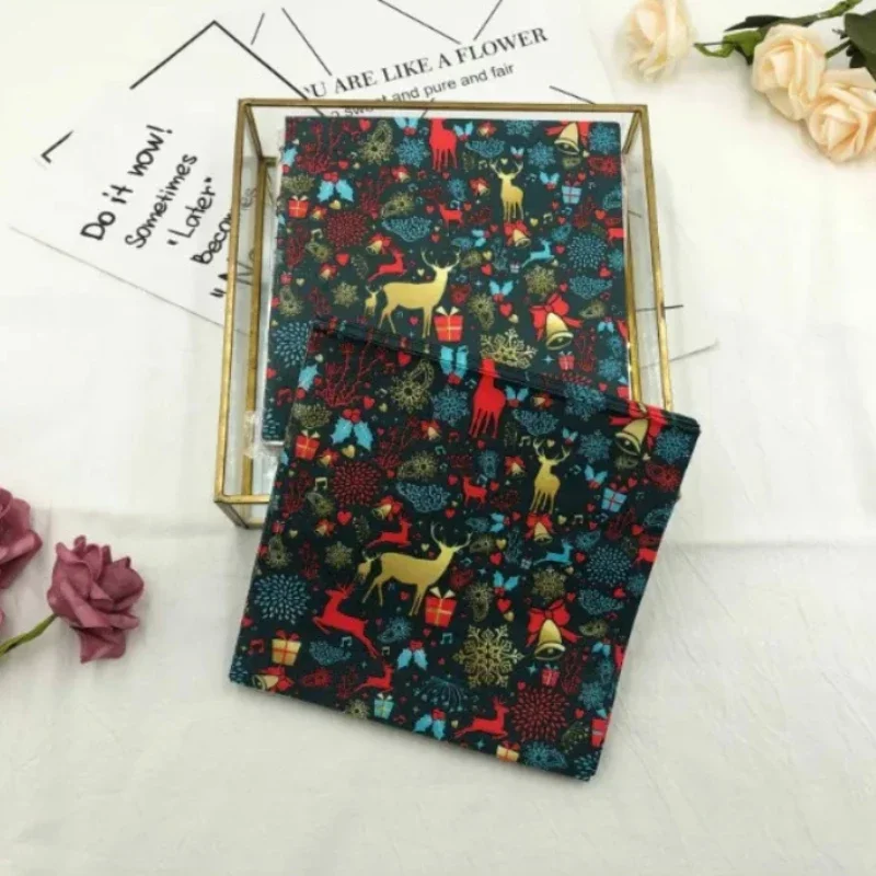 20pcs Pac Colorful Printed Christmas Moose Fireworks Table Mouth Cloth Paper Napkins Holiday Party Square Paper Napkins 33cm