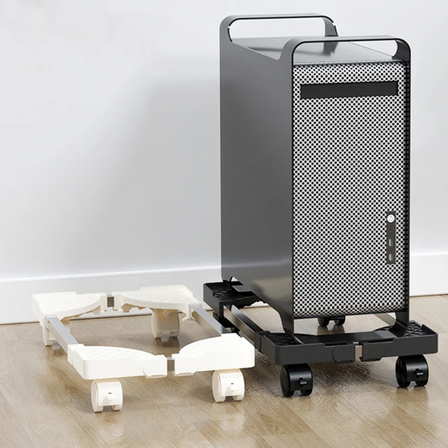 Adjustable Mobile CPU Stand with Rolling Caster Wheels Premium PC Tower Stand Holder for Floor Carpet Gaming PC Case 2