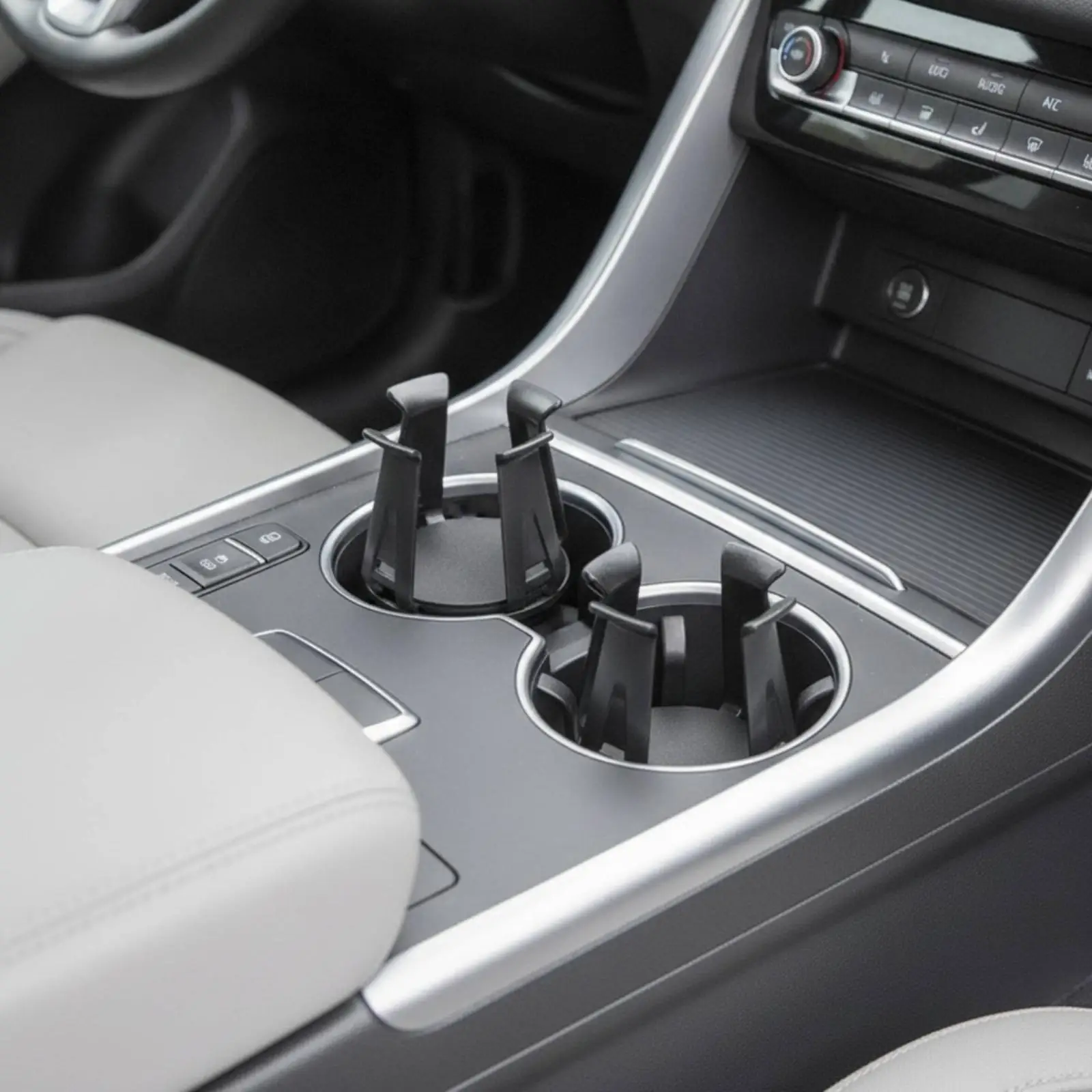 Car Cup Holder Limiter Anti-Bump Cup Holder Limiter with Flexible Arms