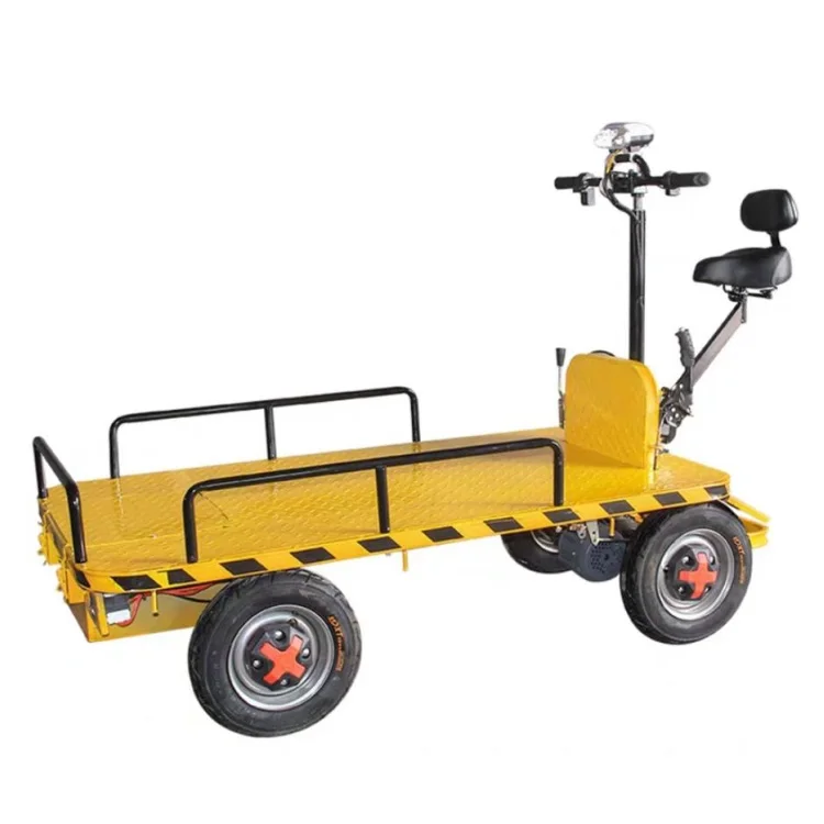 2022 electric hand Push flatbed truck Three rounds Transport Pull brick car