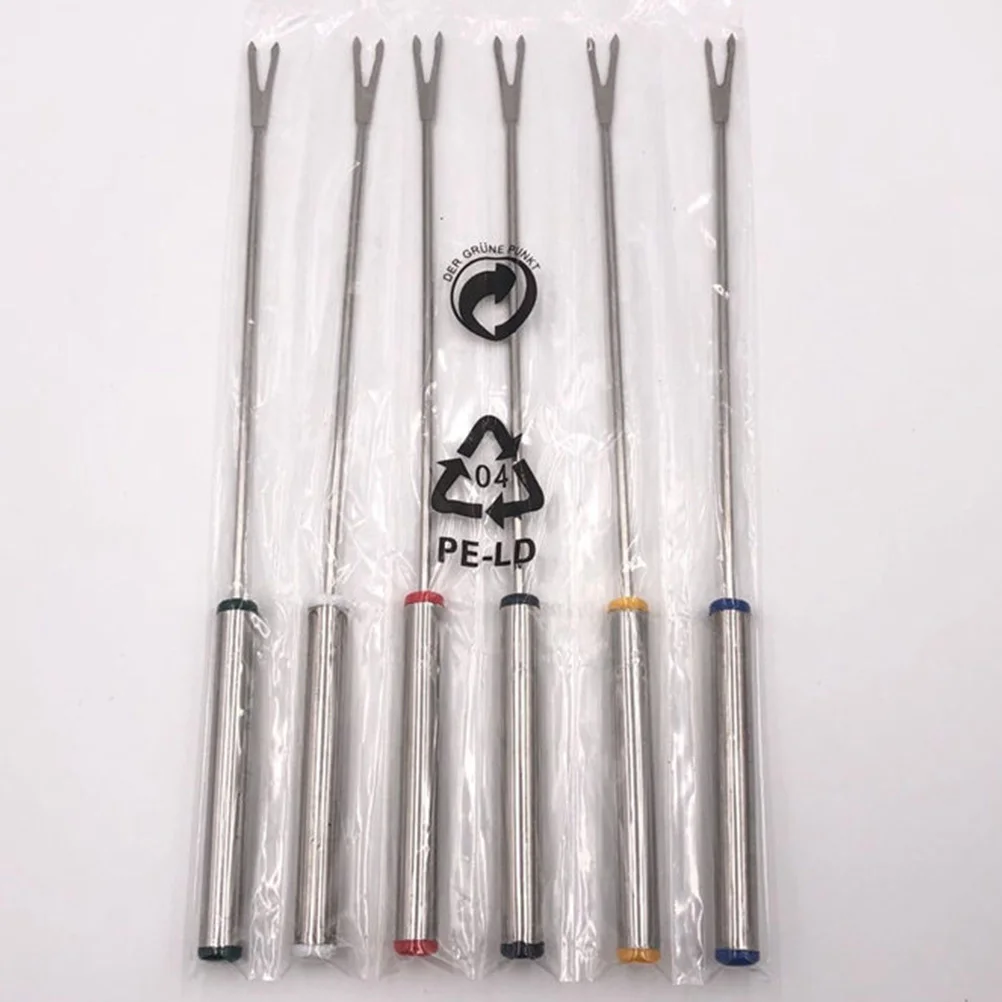 

9Pcs Stainless Steel Barbecue Forks Durable Smooth Surface Easy Carry Must Have for Camping Trips Backyard Bbq