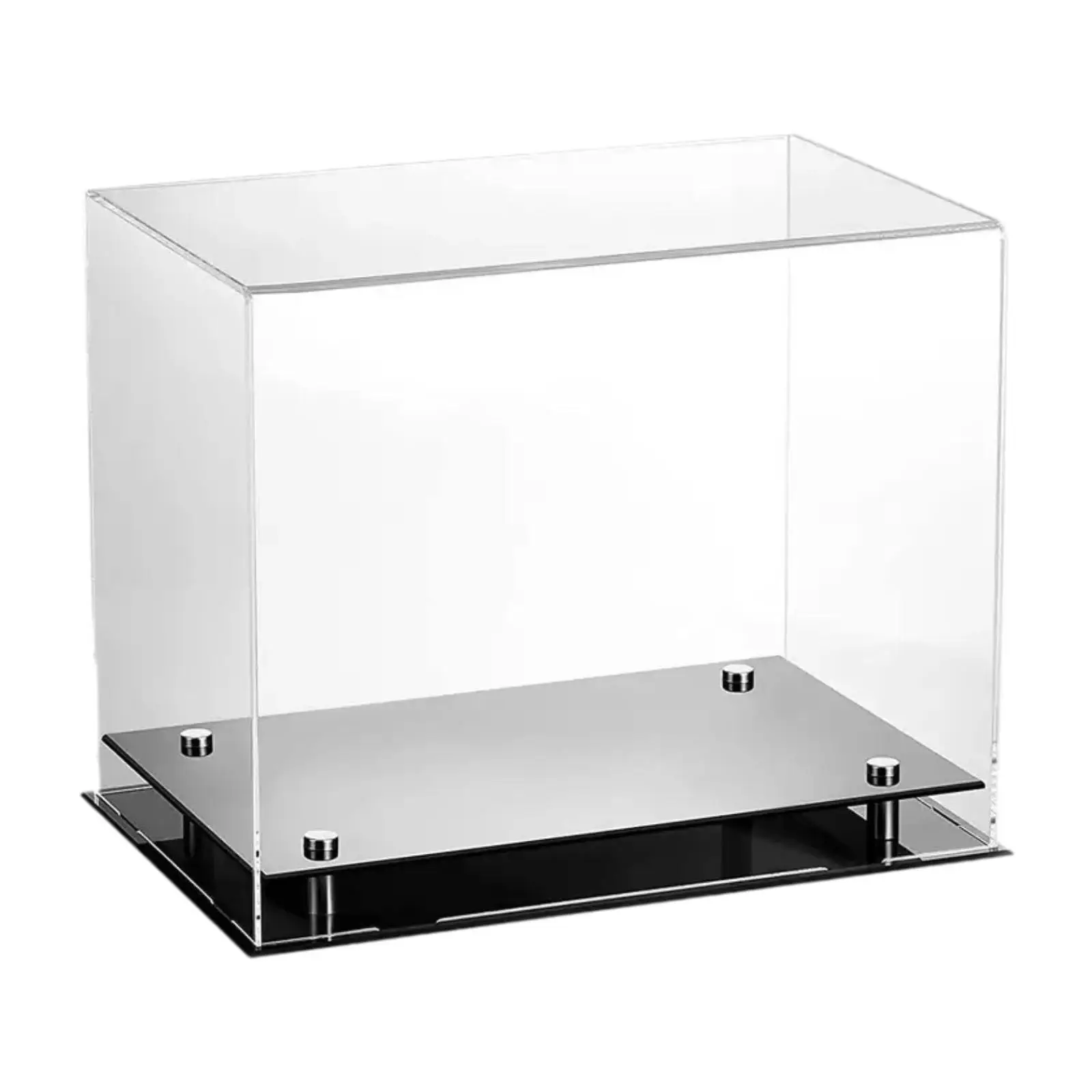 Acrylic Boxing Glove Display Case Fathers Day Gifts with Base Riser Stand Souvenir Storage Box Clear Storage Box for Living Room