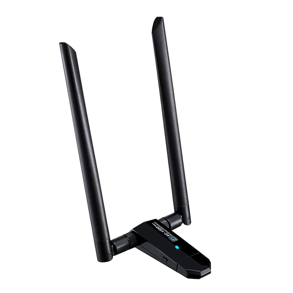 Беспроводной USB-адаптер Wi-Fi, 1200 Мбит/с, двухдиапазонный, 2,4 ГГц/300 Мбит/с, 5 ГГц/867 Мбит/с, двойные антенны с высоким коэффициентом усиления, 5 дБи, сетевой Wi-Fi USB 3.0