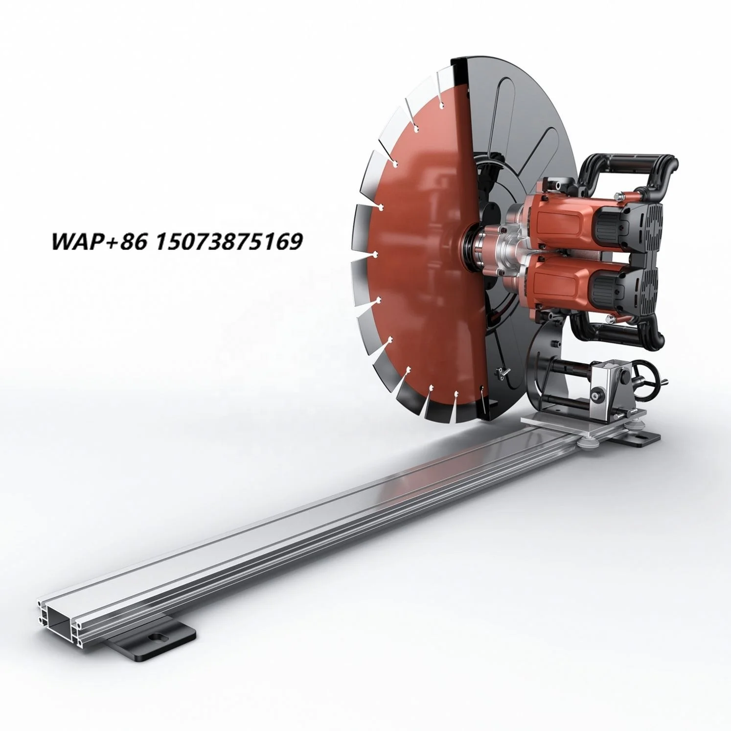 High-Power 9800W Electric Concrete Wall Cutting Machine Industrial Grade Track-Type Window Wall Slotting Saw