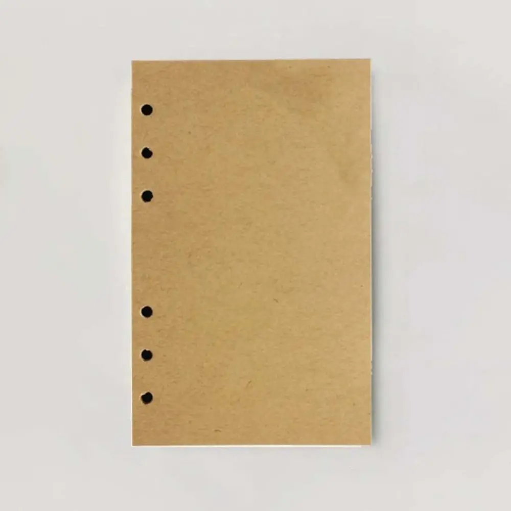 80Sheets A5 A6 A7 Loose Leaf Refill Paper Liner Grid Lattice 6 Hole Inner Refill Spiral Binder Paper Indexing Cards
