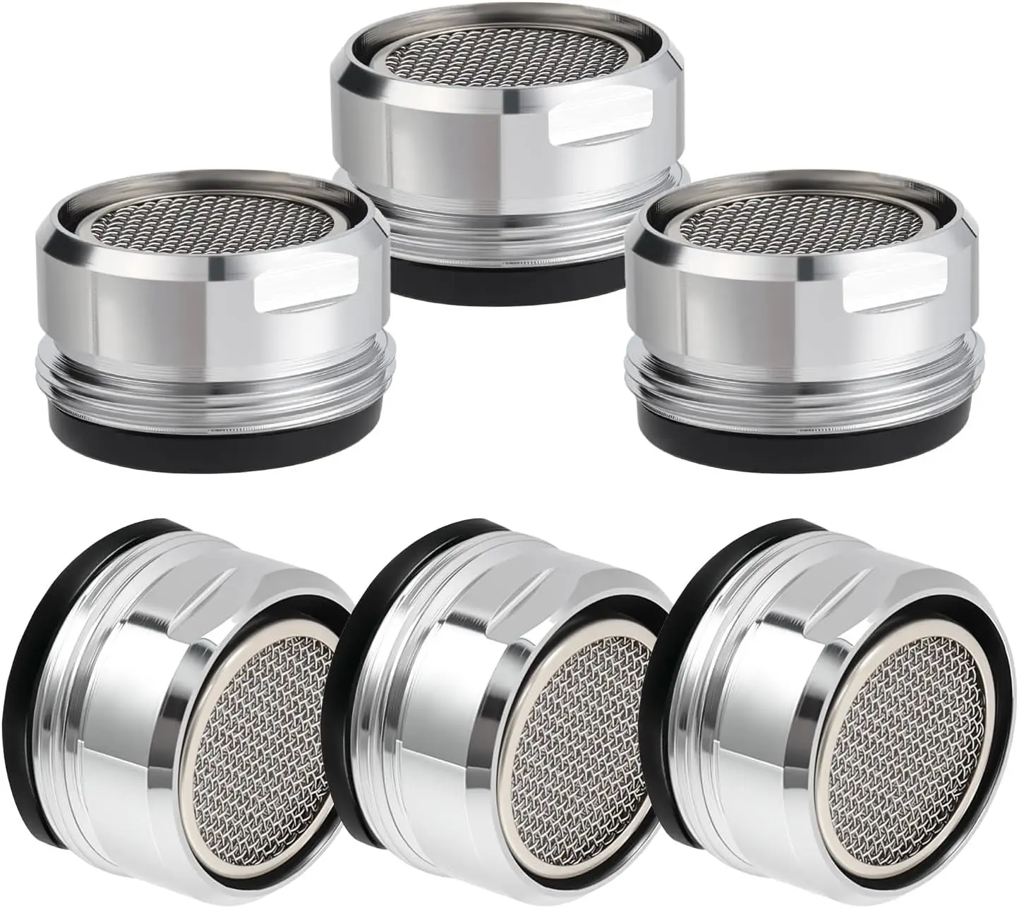 

6PCS Faucet Aerator, Brass Shell 15/16 Inch 24mm Male Thread, Bathroom Sink Replacement Parts