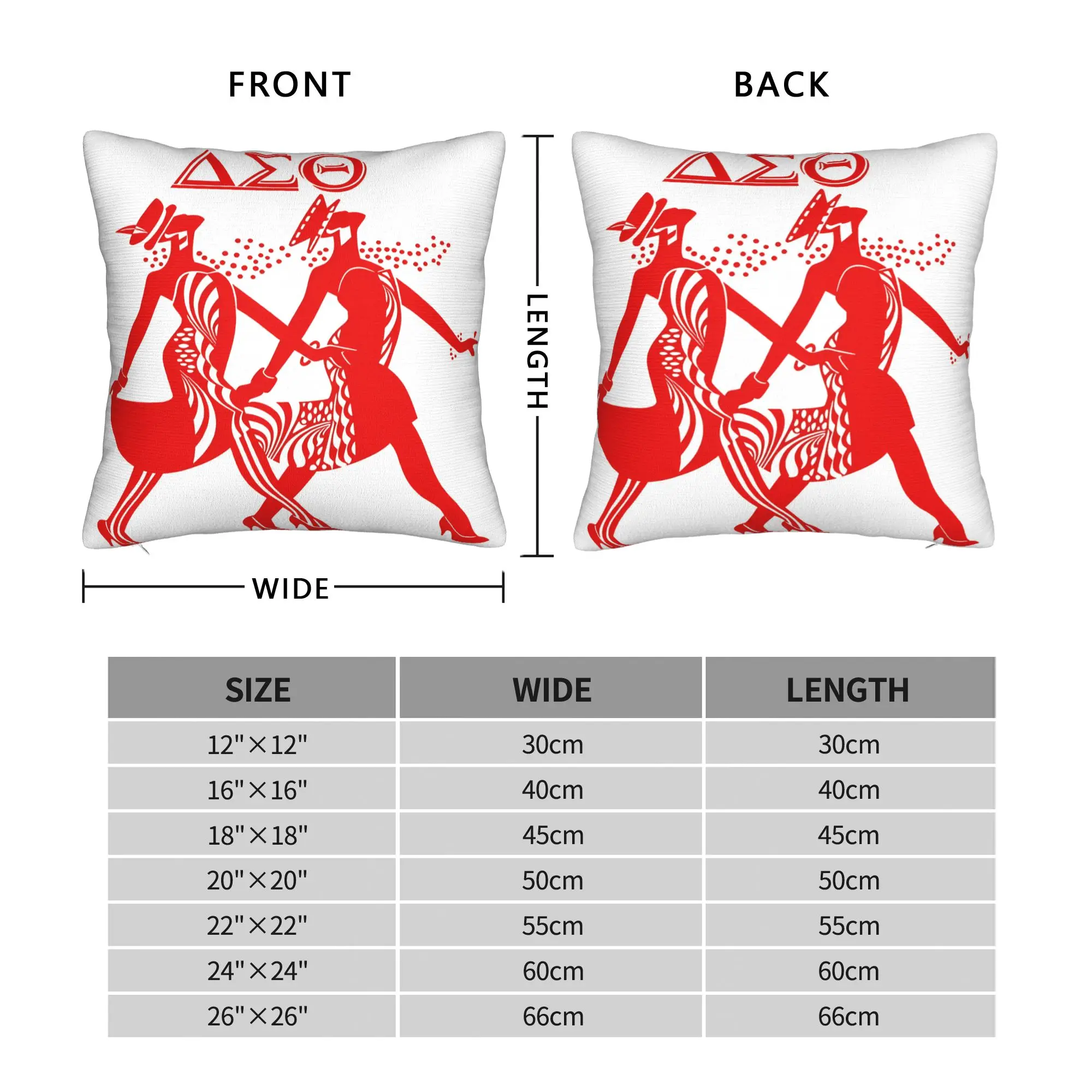 D-Delta Sigma Theta Pillowcases  Cute Funny Pillow Case For Sofa Couch Bed Living Room Comfy Pillow Cover