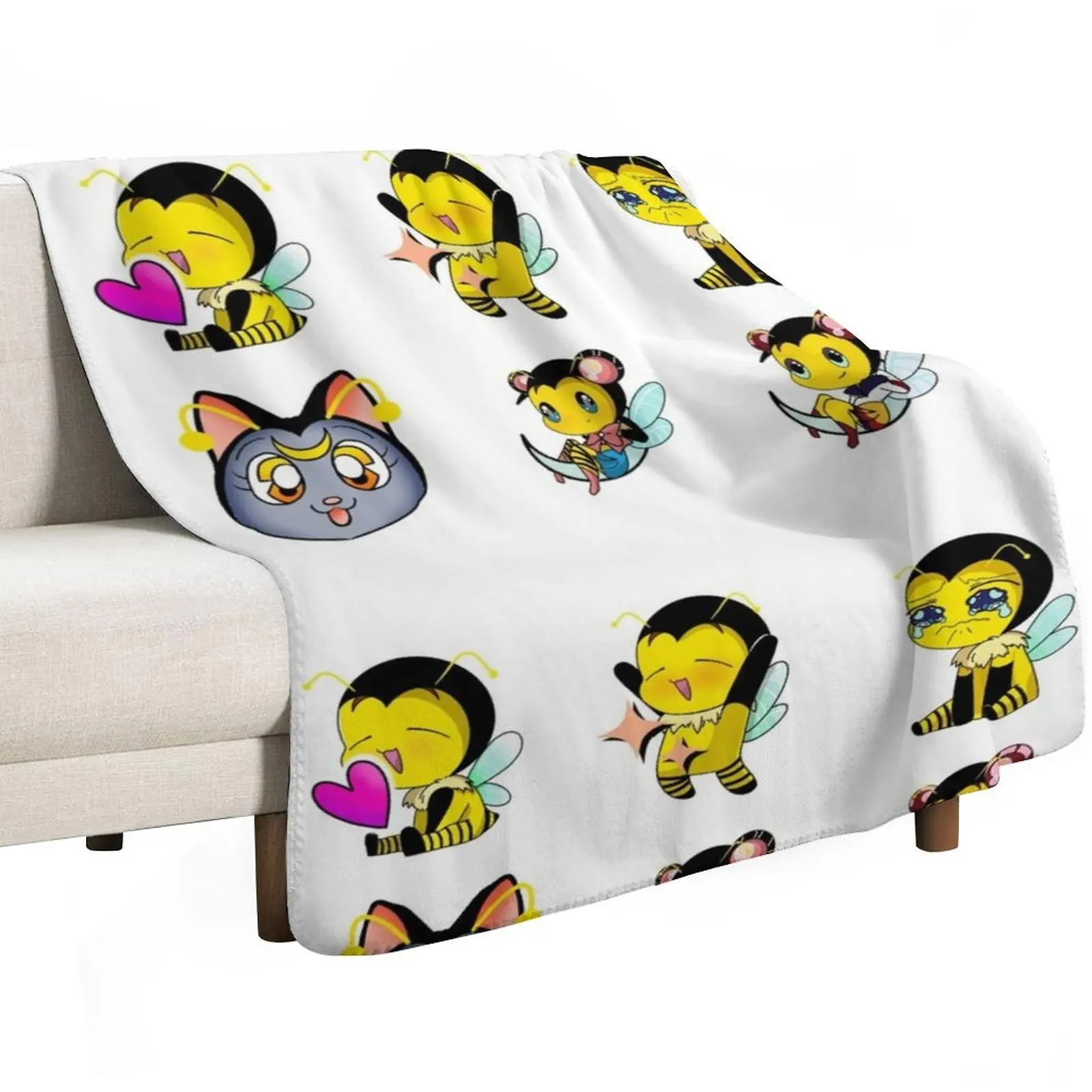 Emotes Throw Blanket warm winter for sofa Hair Furrys valentine gift ideas Blankets For Bed Blankets