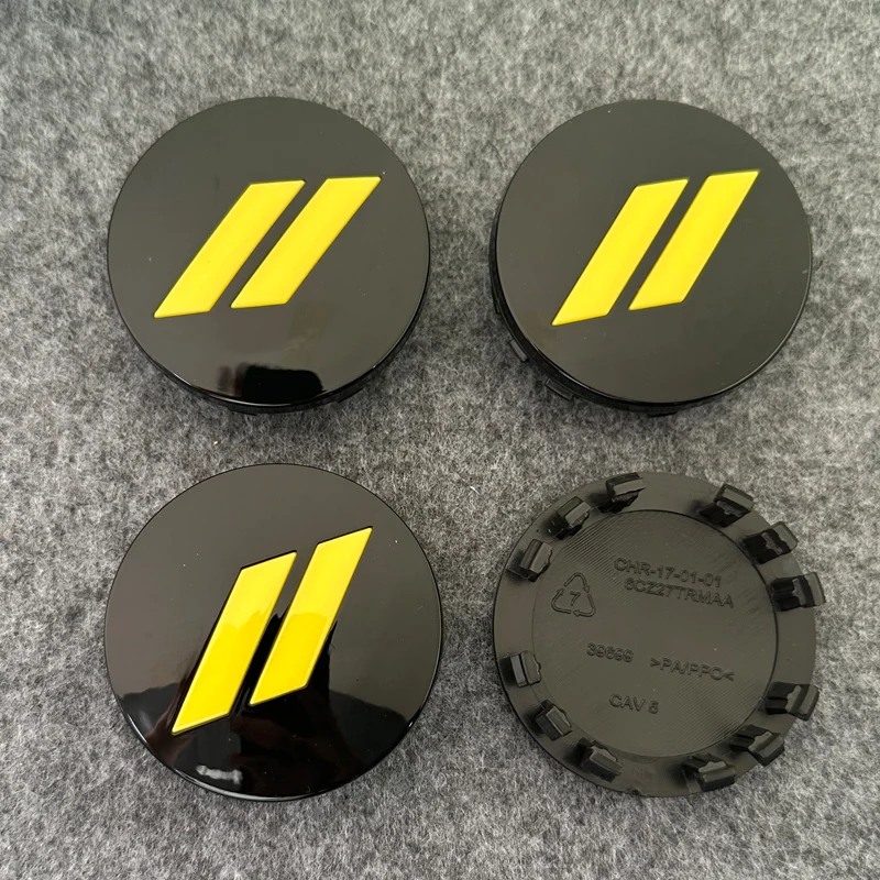 4pcs X 63mm Car Logo Wheel Center Hub Caps Rim Cover Emblem Sticker for Dodge Charger Challenger Hell Cat SRT for Chrysler 300C