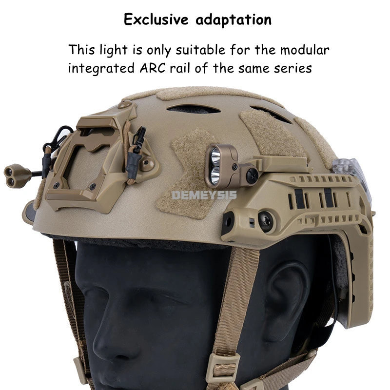 Picture 6: Tactical FAST SF Helmet LED Light 2 Mode IR / White Flashlight Airsoft CS Helmet Accessories for Modular Integrated ARC Rail