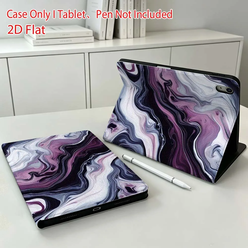 Abstract Marble Art For Apple iPad Pro Mini A16 A17 A14 4 5 6 7 6th 12th 9Gen 12.9 11 13 M4 inch Tablet Case Soft