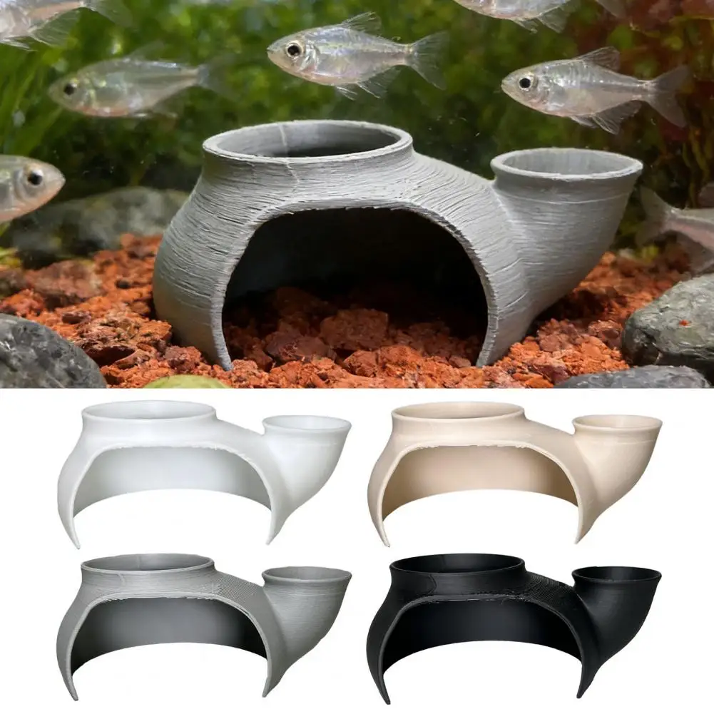 Octopus Aquarium Hideout 3d Printed Aquarium Cave Tunnel Hideout under Gravel Fish Tank Decoration Natural for Betta