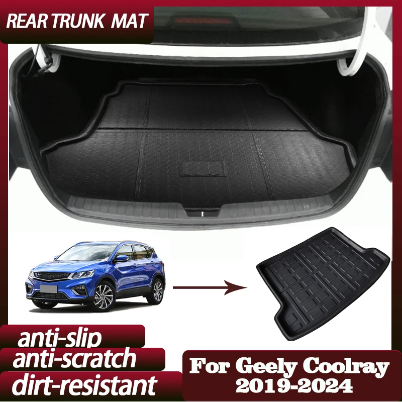 

Car Rear Trunk Mat for Geely Coolray 2024 2023 2022 2021 2020 2019 SX11 X50 Luggage Liner Tray Parts Anti-slip Tray Floor Pad