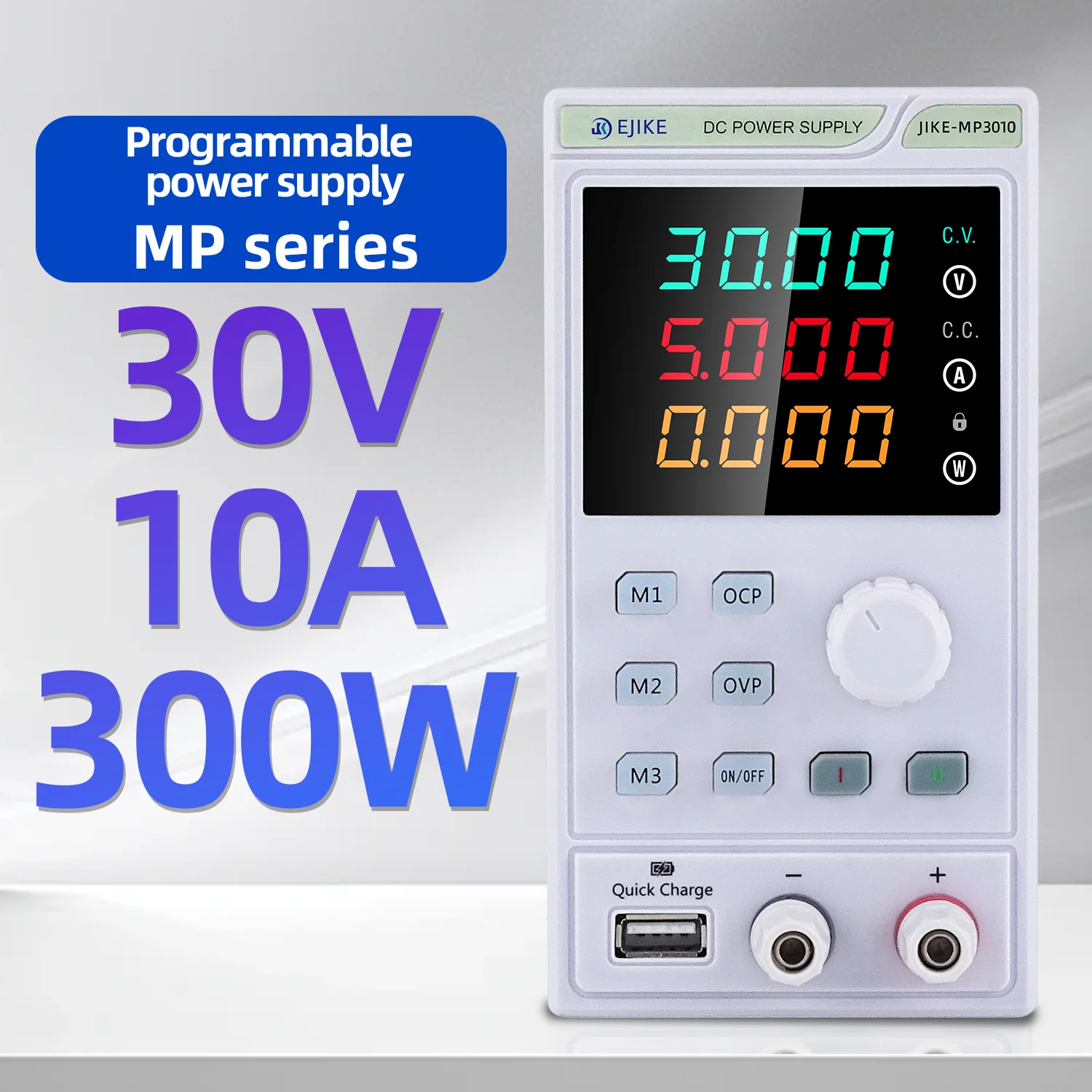 

Adjustable DC Power Supply 30V10A Voltage Regulator Four-digits LED Display Switching DC Power 60V 5A Bench Source 100V3A Repair