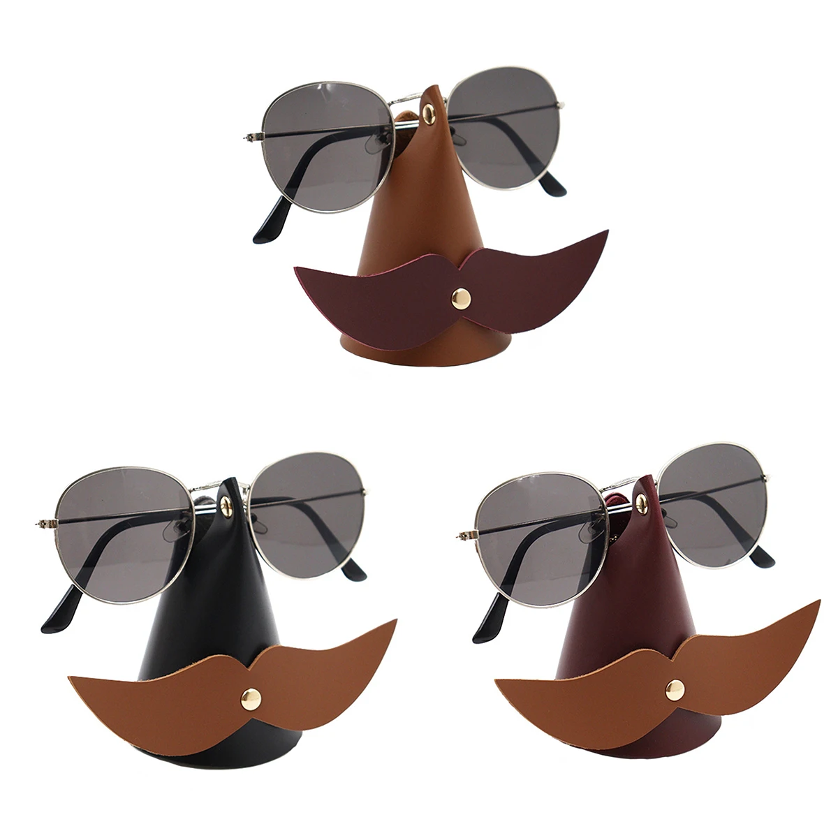 Glasses Holder Stand Pu Leather Eyeglasses Storage Creative Sunglass Holder Stand Durable And Cute Eyeglasses Storage Rack