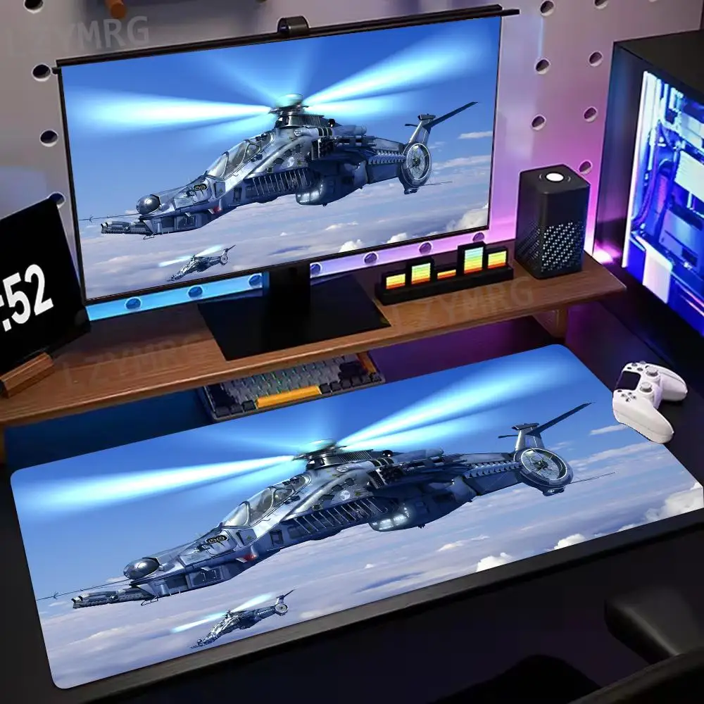 Attack Aircraft Mouse Pad Large Rubber Base Anti-slip PC Desk Accessories Mousepad for Offices and Gamer Keyboard Mats Decor Mat