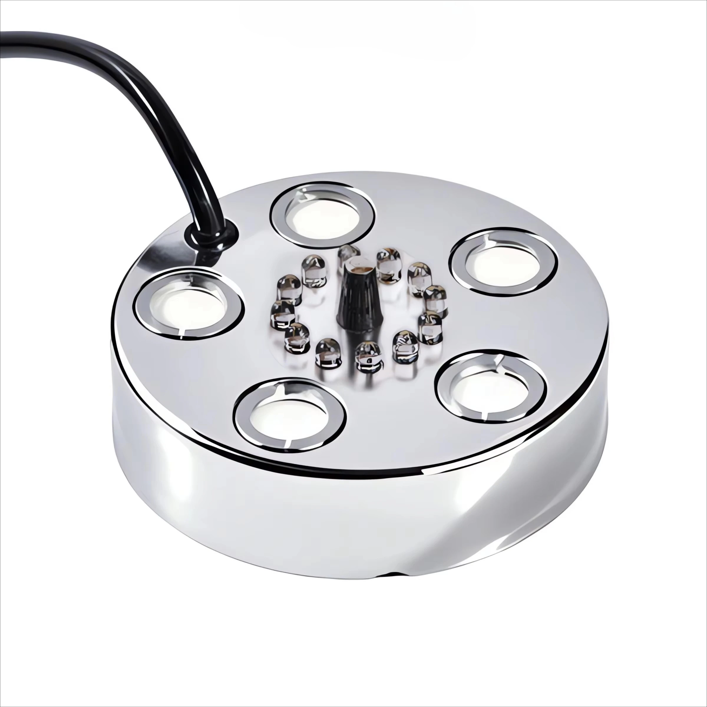 Halloween Party Mist Maker Ultrasonic Electric Water Pond Fountain Fogger Aluminum Atomizer Air Humidifier for Rockery Fish Tank