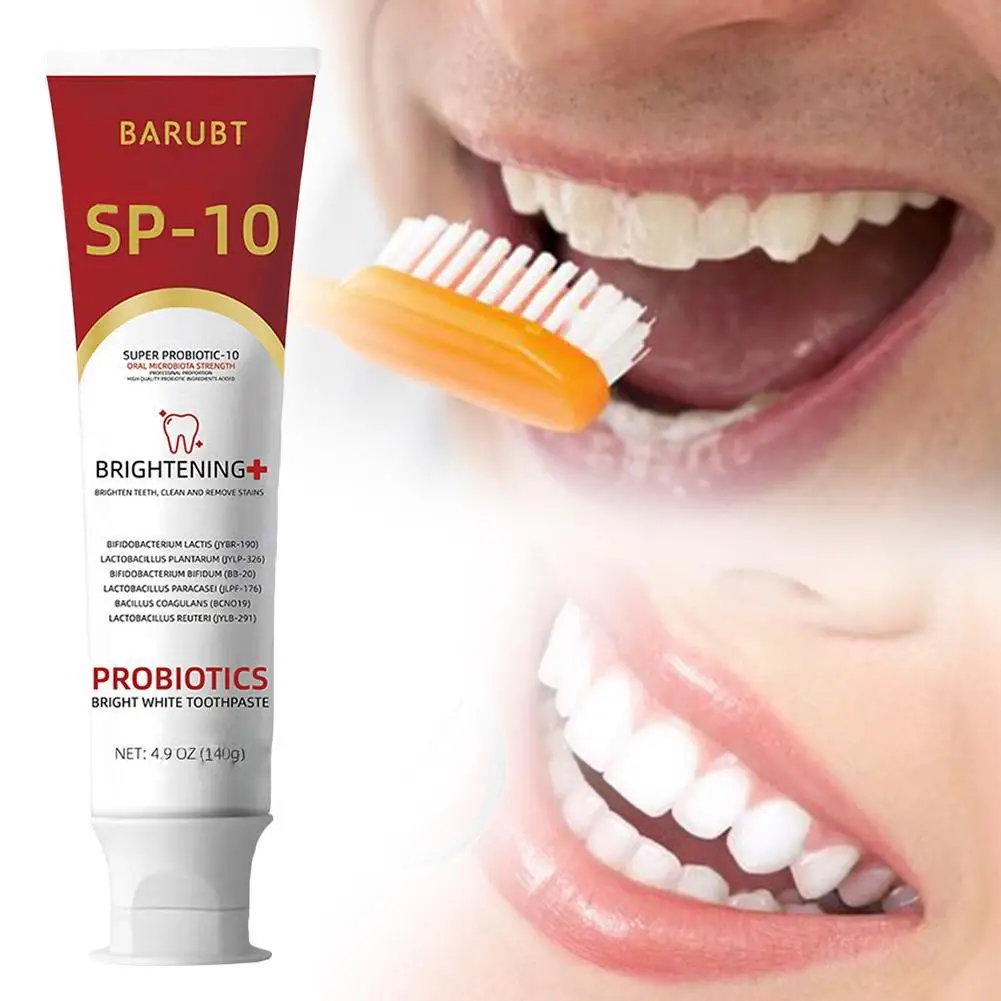 SP-10 blanqueamiento probiótico pasta de dientes de tiburón pasta de dientes blanqueadora cuidado bucal SP6 pasta de dientes aliento fresco previene la placa