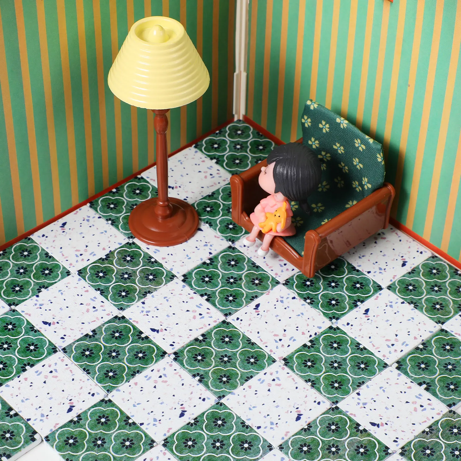 

Realistic Mini Floor Planks Set for Tiny House Interiors Micro Scale Home Decor Craft Project Accessories Micro Scene