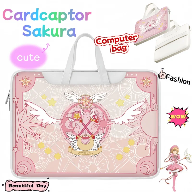 

Милый Cardcaptor Сакура мультфильм персонализированная простая модная водонепроницаемая и устойчивая к падению сумка для ноутбука подарок на день рождения для друзей