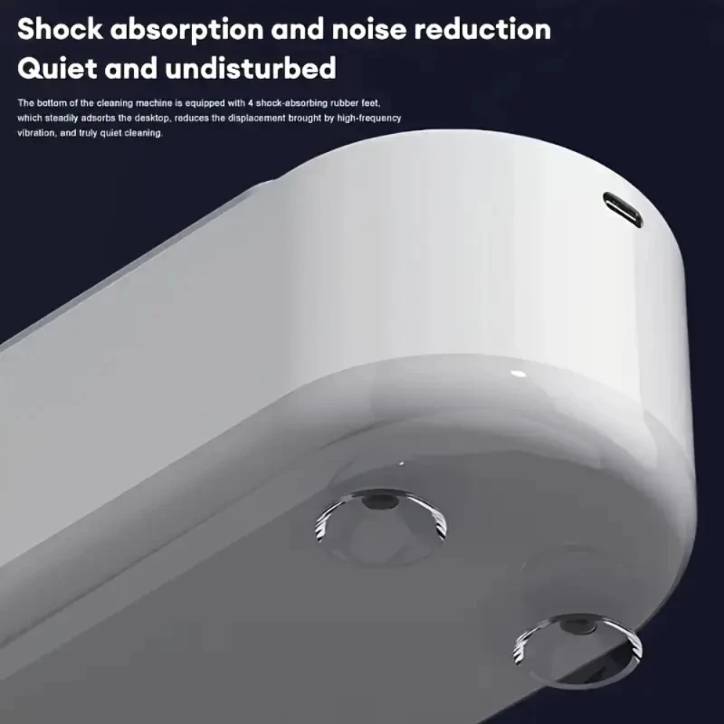 Limpador ultrassônico USB compacto para óculos, joias, relógios, dentaduras - remoção eficiente de óleo e resíduos, design portátil para De