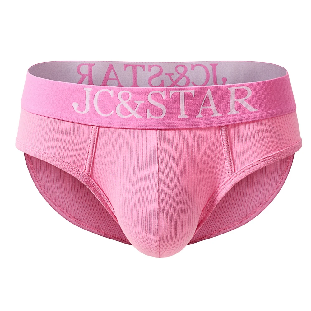 JC&STAR Men's Underwear Viscose Gay Briefs Sexy Low-waist Large Size Lingeries Masculinas Calcinha Fashion  Cueca Masculina