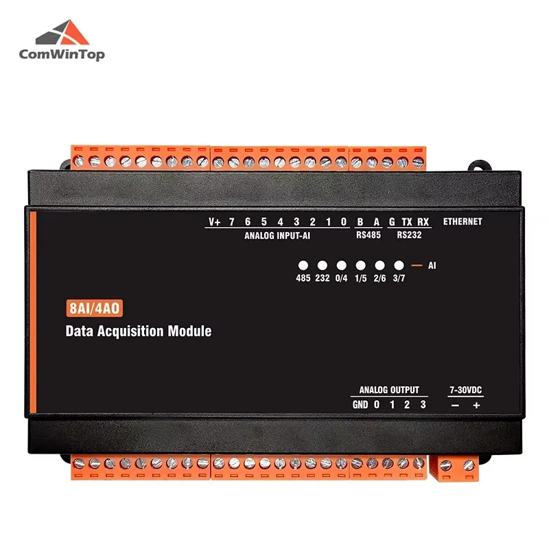 CWT-MB307A 8AI+4Ao RS485 RS232 Ethernet RS485 Modbus Tcp IO Module