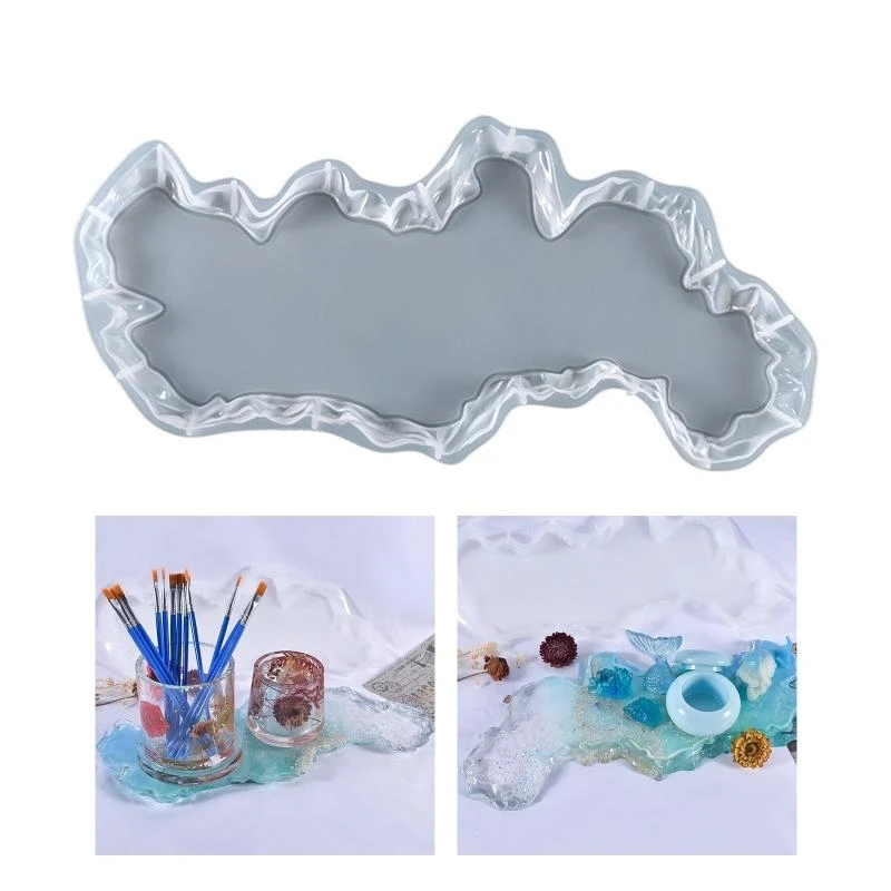 

J78F нерегулярный узор эпоксидная силиконовая форма DIY Art украшение дома подарок для друзей