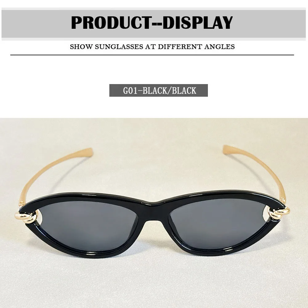 Mode Oval Sonnenbrille Frauen 2026 Luxus Vintage Neue Cat Eye Sonnenbrille Gläser Luxe Lunette Soleil Femme Lentes De Sol Mujer – Detail 17