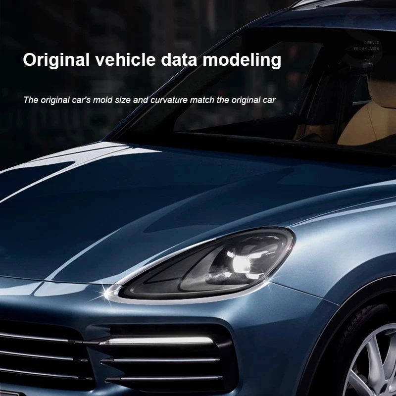 For Porsche Cayenne  2018 2019 2020 2021 2022 2023 Car Headlight Decorative Strip Frame Bright External Modified Accessories