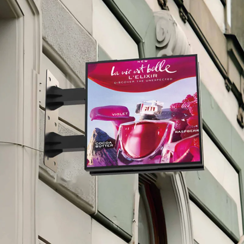 شاشة LED مثبتة على الحائط في الهواء الطلق P2.5 P4 نموذج ملصق رقمي عرض إعلاني الطوطم الحديث للمساحة الخارجية #2